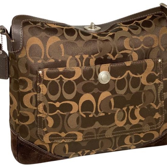 COACH Chelsea Turn Lock Bag Tricolor - Picture 6 of 7